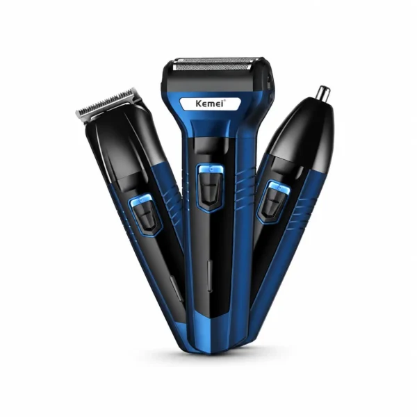 Kemei KM-6330 3-in-1 Rechargeable Grooming Kit for Men