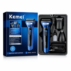 Kemei KM-6330 3-in-1 Rechargeable Grooming Kit for Men