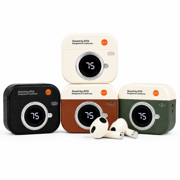 Q86 Retro Camera Design TWS   Bluetooth Earbuds